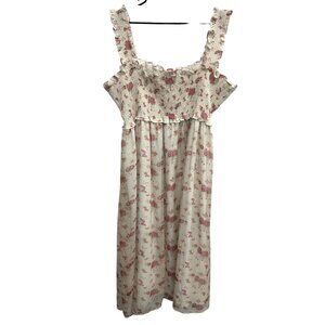 Arula Altard State Floral Smocked Maxi Dress Ruffled Straps Cottagecore Feminine